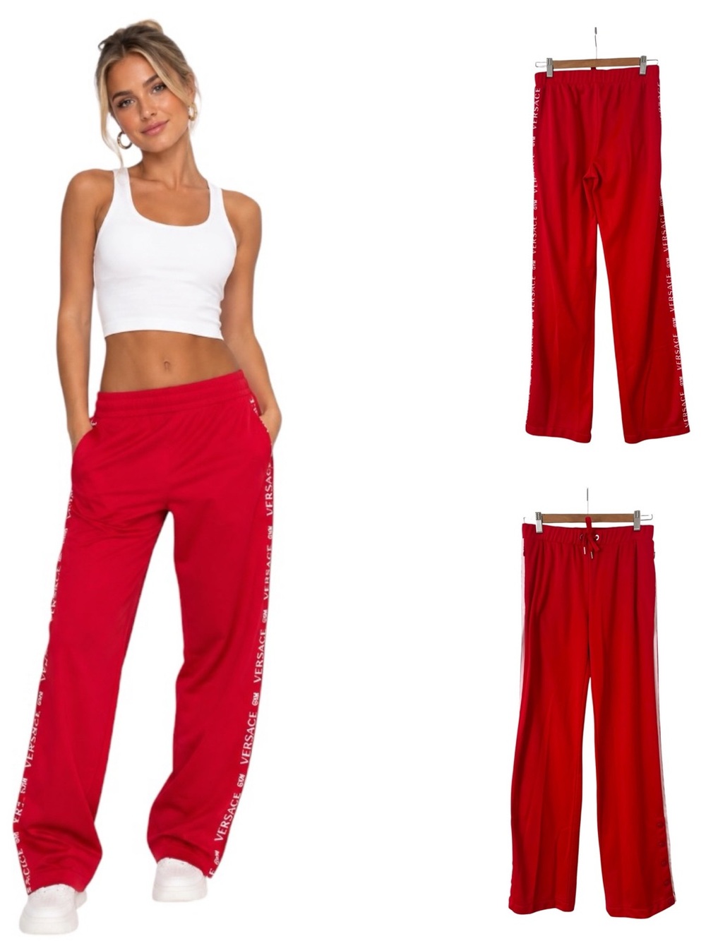 Versace Gym Red Track Pants